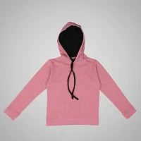 MYO Full Sleeve Hooded Neck Sweatshirts/Hoodies for Boys and Girls Pack of 2 Pink Red-thumb1