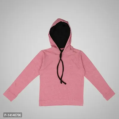 MYO Full Sleeve Hooded Neck Sweatshirts/Hoodies for Boys and Girls Pack of 2 Pink Red-thumb2
