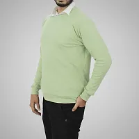 MYO Mens Round Neck Full Sleeve Winter Cotton Rib Lycra Sweater-thumb2