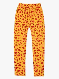 Fabulous Yellow Cotton Printed Leggings For Girls-thumb1