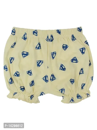 Stylish Cotton Blend Yellow Printed Hot Pant For Kids- Combo Of 1