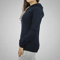 MYO Women's Full Sleeve Hooded Neck T Shirt Pack of 2 Black-Navy-thumb2