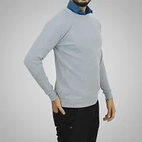 MYO Mens Round Neck Full Sleeve Winter Cotton Rib Lycra Sweater-thumb2
