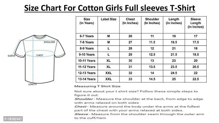 Stylish Fancy Cotton Printed Full Sleeves T-Shirts For Girls-thumb4