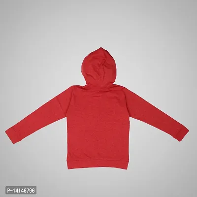 MYO Full Sleeve Hooded Neck Sweatshirts/Hoodies for Boys and Girls Pack of 2 Pink Red-thumb3