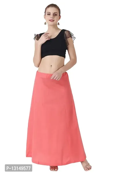 G9 Param Sundari Women's Cotton Saree Petticoats | Indian Petticoats | Inskirt for Girls (Peach, 34)-thumb4
