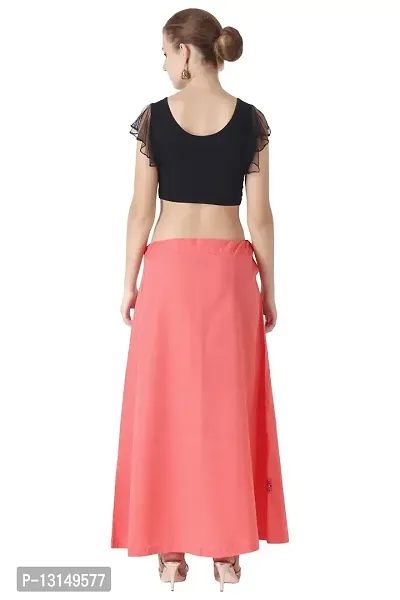 G9 Param Sundari Women's Cotton Saree Petticoats | Indian Petticoats | Inskirt for Girls (Peach, 34)-thumb2