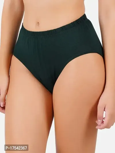RAMRAJ target Women Hipster Panty Cotton Bikini | Panties Teekay Plain Full Coverage Pack of 3 Multicolor-thumb0