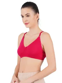 RAMRAJ target Women Full Coverage Lightly Padded Bra | Cotton Non-Wired Back Closure Regular Bra (Pack of 3) Multicolor-thumb2