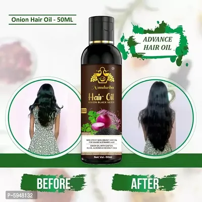 Nandurba Onion hair oil for Regrowth hair with Hair Fall Conrol(60ml)(Pack 1)