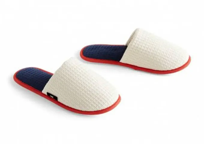 Stylish Rubber Self Design Room Slippers For Men