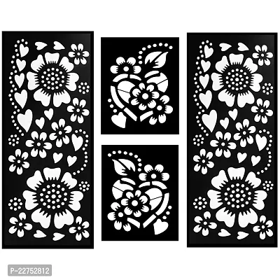 I-M Stylish And Trendy Beautifull Floral Designer Mehandhi Henna Stencil Sticker For Girls Women And Kids-thumb4