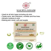 Maurya Khadi Anti Becterial Pure Glycerin Soap With Essential Oils Pack Of 8-thumb3