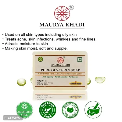 Maurya Khadi Anti Becterial Pure Glycerin Soap With Essential Oils Pack Of 8-thumb4
