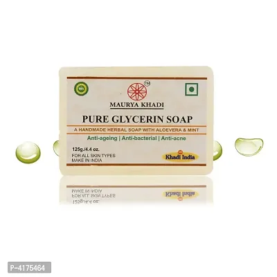 Maurya Khadi Anti Becterial Pure Glycerin Soap With Essential Oils Pack Of 6-thumb3