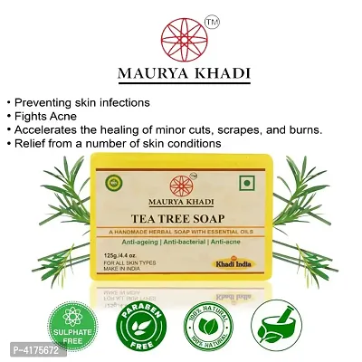 Maurya Khadi Tea Tree Soap With Anti Acne Pack Of 6-thumb4