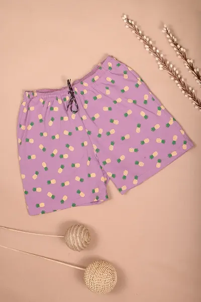 Comfy Cotton Printed Casual wear Shorts