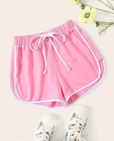 Beautiful Solid Lounge Shorts For Women