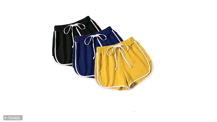 Cotton shorts combo of 3 for Women
