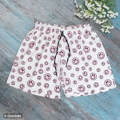 Stylish Printed Cotton Shorts Combo 4 for Women-thumb2