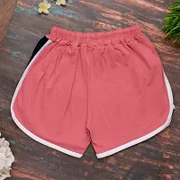 Elegant Multicoloured Cotton Solid Sports Shorts For Women And Girls Combo Of 2-thumb4