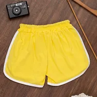 Elite Multicoloured Cotton Sports Shorts For Women Combo Of 2-thumb2