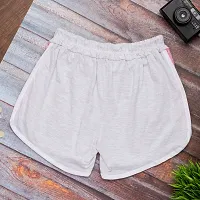 Elegant Multicoloured Cotton Solid Sports Shorts For Women And Girls Combo Of 2-thumb4