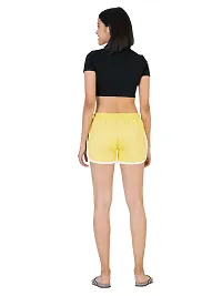 Elegant Multicoloured Cotton Solid Sports Shorts For Women Pack Of 2-thumb4