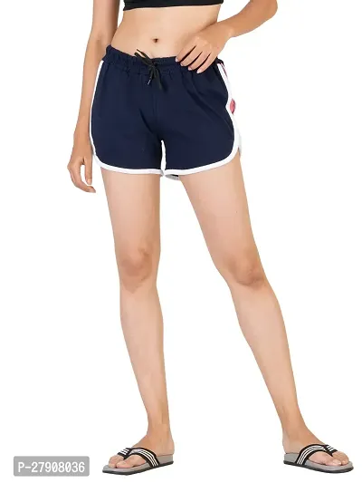 Elegant Multicoloured Cotton Solid Sports Shorts For Women Pack Of 2-thumb2