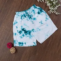 Elegant Multicoloured Cotton Tie And Dye Regular Shorts For Women Pack Of 2-thumb1