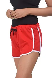 Stylish Solid Cotton Shorts Combo for Women-thumb1