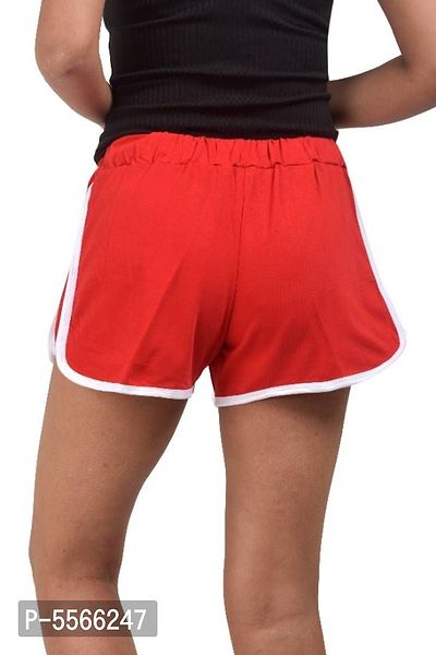 Stylish Solid Cotton Shorts Combo for Women-thumb3