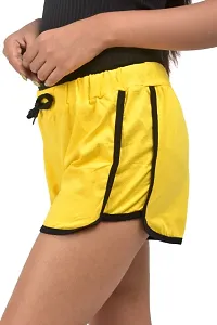 Stylish Solid Cotton Shorts Combo for Women-thumb3