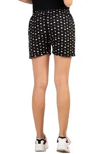 Multicoloured Cotton Printed Shorts For Women-thumb1
