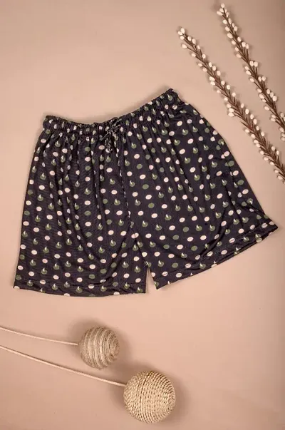 Stylish Printed Cotton Shorts for Women