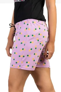 Stylish Cotton Printed Shorts For Women-thumb3