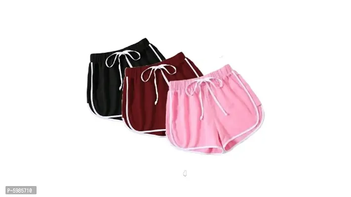 Cotton Sports Shorts Combo of 3