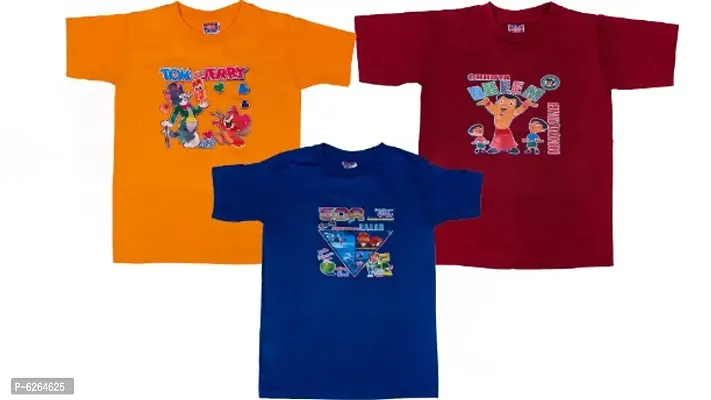 Combo of 3 Tees for Boys Girls at best rates-thumb0