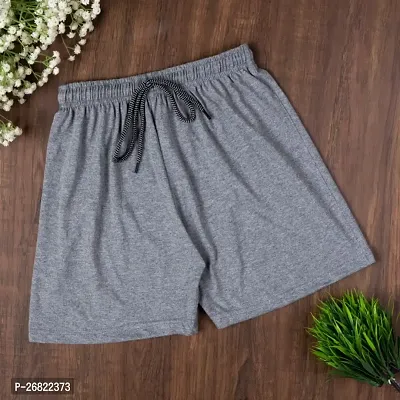 Powermerc Cotton Solid Basic Shorts for Women.-thumb0