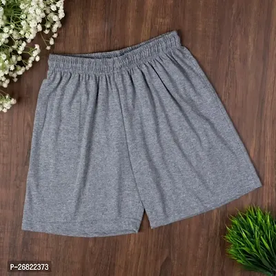 Powermerc Cotton Solid Basic Shorts for Women.-thumb2