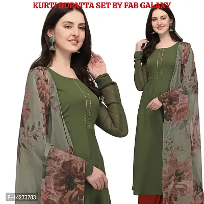 Trendy Women Anarkali Kurta Dupatta Set-thumb0