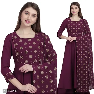 Trendy Women Anarkali Kurta Dupatta Set-thumb0