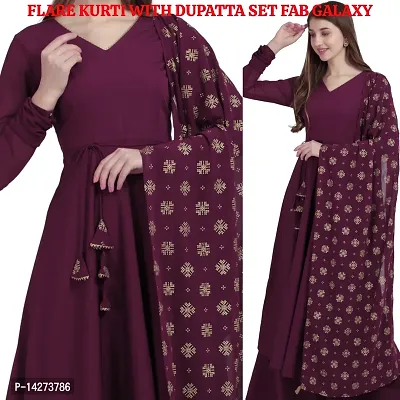 Trendy Women Anarkali Kurta Dupatta Set-thumb4