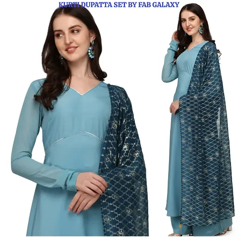 Trendy Women Anarkali Kurta Dupatta Set