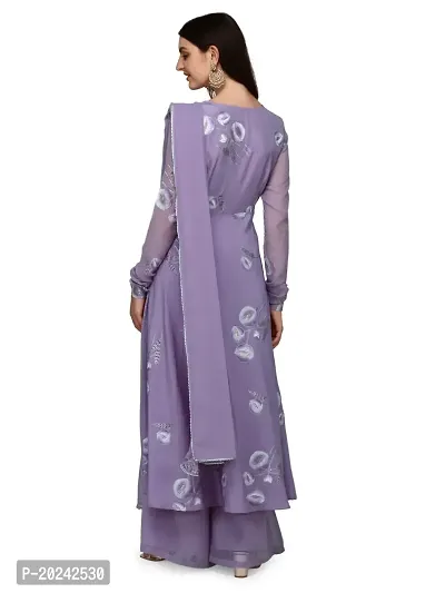 Crepe Flared Kurti,  Dupatta  Palazo-thumb5