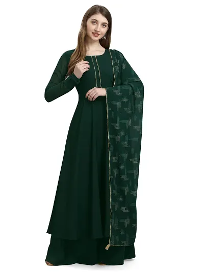 New In II Crepe Kurti with dupatta Set