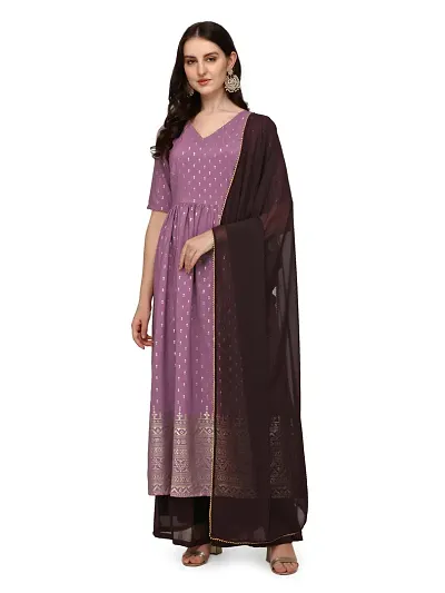 Classic Crepe Kurtis for Women with Dupatta