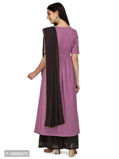 Classic Crepe Kurtis for Women with Dupatta-thumb2