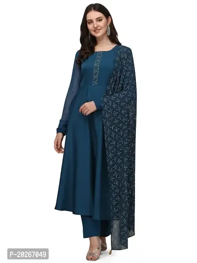 Classic Crepe Kurtis for Women with Dupatta