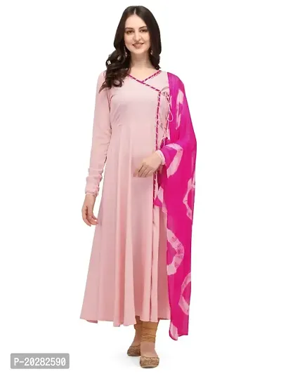 Classic Crepe Kurtis for Women with Dupatta-thumb0